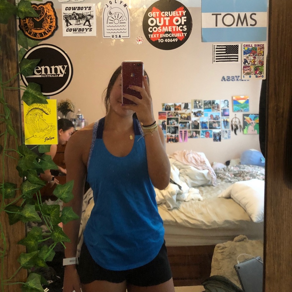 NIKE blue athletic tank